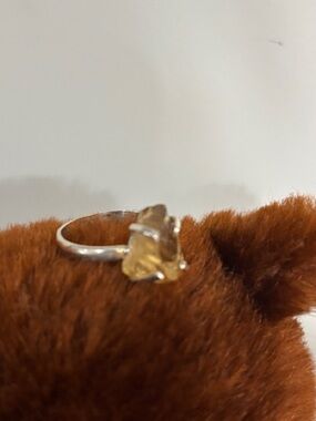 Unique Naturally Shaped Citrine Ring